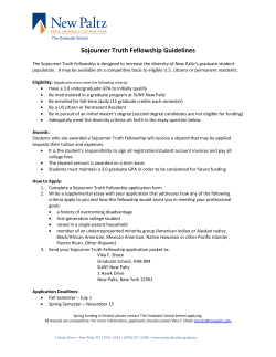 Sojourner Truth Fellowship Application Form