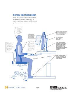 Arrange Your Workstation