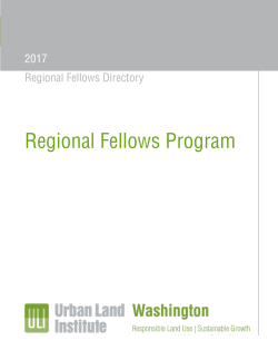 2017 Regional Fellows Directory - ULI Washington