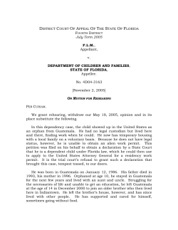 district court of appeal of the state of florida