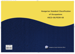 Hungarian Standard Classification of Occupation (FEOR)
