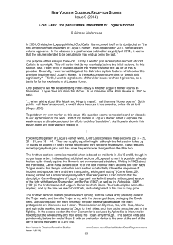 Logue publication history in two halves