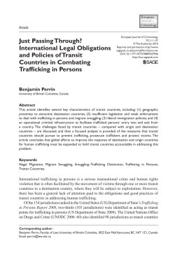 Just Passing Through? International Legal Obligations and Policies