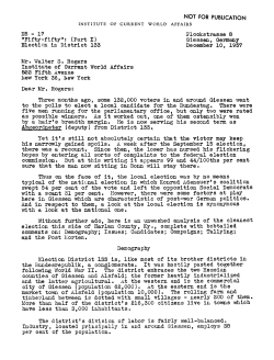 "Fifty-fifty": (Part I) Election in District 133