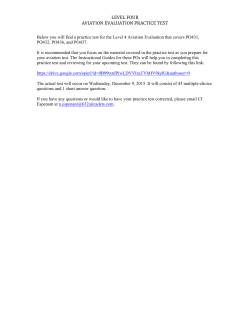 level four aviation evaluation practice test
