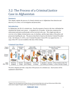 3.2: The Process of a Criminal Justice Case in Afghanistan