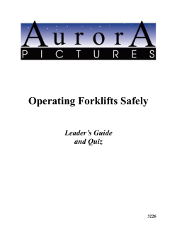 Operating Forklifts Safely