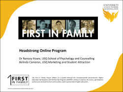 Headstrong: An online ACT-based program for first year, first