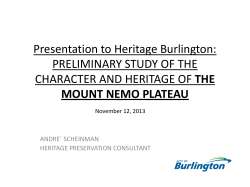 Mount Nemo presentation