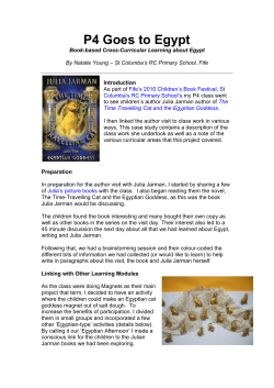 P4 Goes to Egypt - Scottish Book Trust