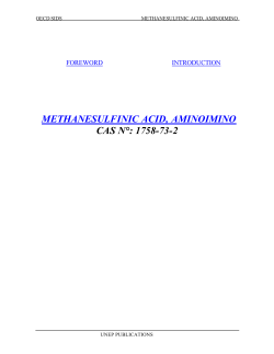 METHANESULFINIC ACID, AMINOIMINO CAS N&deg;: 1758-73-2