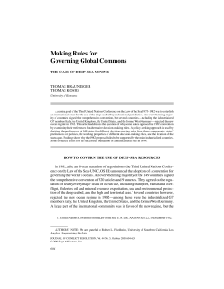 Making Rules for Governing Global Commons