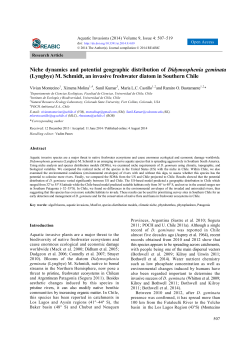 Niche dynamics and potential geographic distribution of