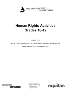 Activities - Canadian Museum for Human Rights