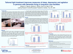 Tailored light treatment improves measures of sleep