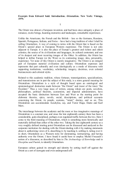 Excerpts from Edward Said