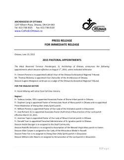 press release for immediate release