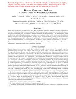Beyond covariance realism: a new
