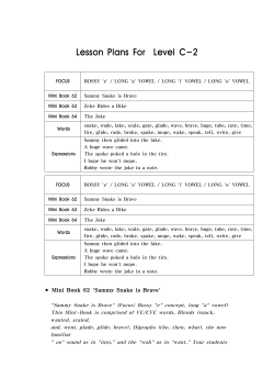 Lesson Plans For Level C