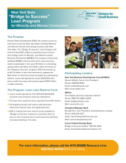 Bridge to Success Loan Program | Empire State Development