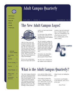 Adult Campus Quarterly - Regina Public Schools