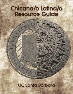 Chicana/o Latina/o Resource Guide - UCSB Admissions