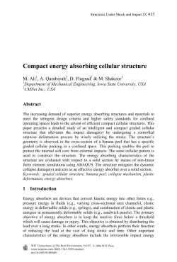 Compact energy absorbing cellular structure