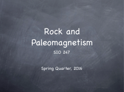 SIO 247 Spring Quarter, 2016