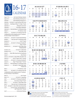 CALENDAR - Minnetonka Public Schools