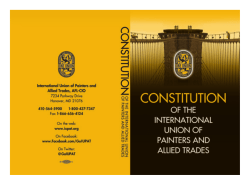 IUPAT Constitution