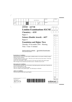 Question paper - Paper 3 and 8 - November 2010