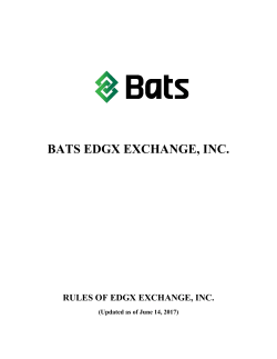 CHAPTER XI - BATS Exchange