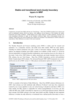 Stable and transitional (and cloudy) boundary layers in WRF