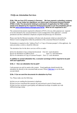 FAQ- Attestations - Embassy of India,Berlin