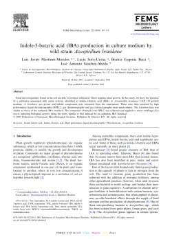 Indole-3-butyric acid - Wiley Online Library