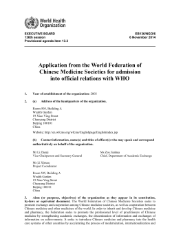 EB Document Format - World Health Organization