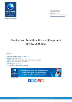Medical and Disability Aids and Equipment Review Sept 2013