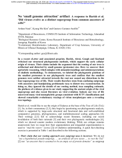 No &prime;small genome attraction&prime; artifact