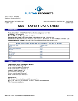 sds - Puritan Products