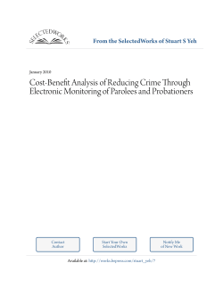 Cost-Benefit Analysis of Reducing Crime Through Electronic