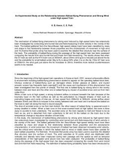 An Experimental Study on the Relationship between Ballast