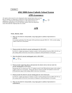 6961 8000-Seton Catholic School System APR