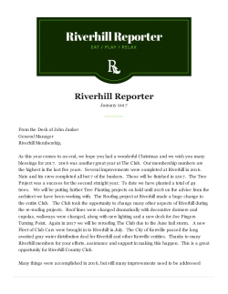 January 2017 Riverhill Reporter