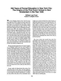 Frost, 356 Years of Formal Education in New York City