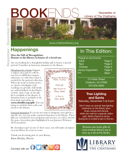 bookends - Library of The Chathams