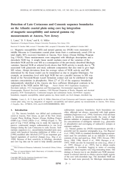 Detection of Late Cretaceous and Cenozoic sequence boundaries