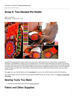 Scrap It: Two-Handed Pot Holder
