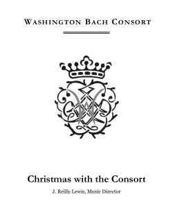 Christmas with the Consort - The Washington Bach Consort