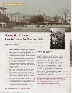 Spring Hill College Jesuit Educational Excellence Since 1830