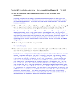 Physics 127 Descriptive Astronomy Homework #1